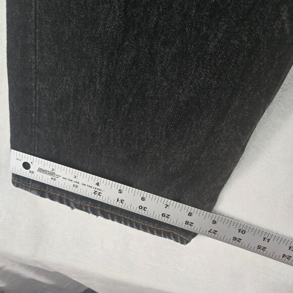 Levi's 501 Jeans Mens 40x38 Button Fly Black Denim 0711 - Picture 6 of 13